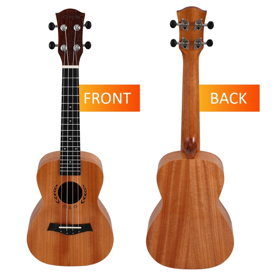 Soprano Ukulele Beginners Uke with Bag, Felt Pick and Spare Strings 23 inch Kits - Image 4 of 4