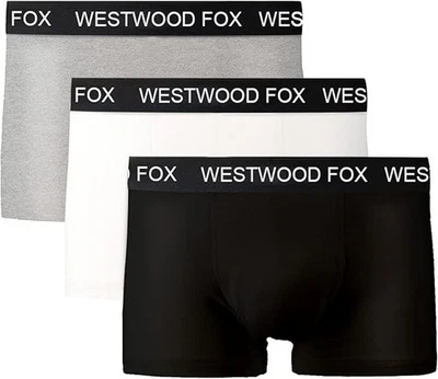 WESTWOOD Men’s Underwear Seamless Boxer Shorts 95% Cotton Trunks Comfort Fit Gym Workout