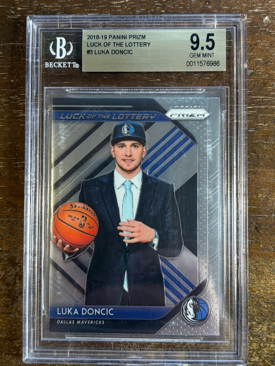Luka Doncic Rookie 2018-19 Panini Prizm Luck Of Lottery BGS 9.5