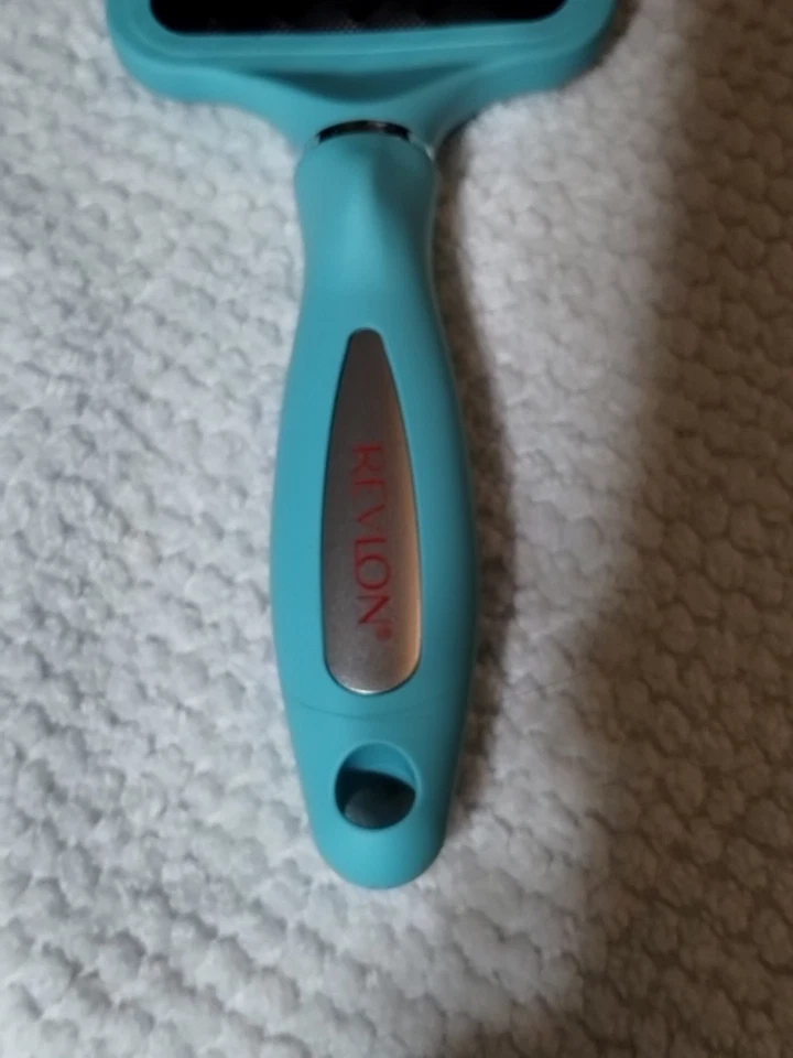 ¡¡NUEVO!! Juego de cepillos de pelo Revlon de paleta de tacto suave liso azul ¡¡NUEVO!! (U) Foto 3 de 4