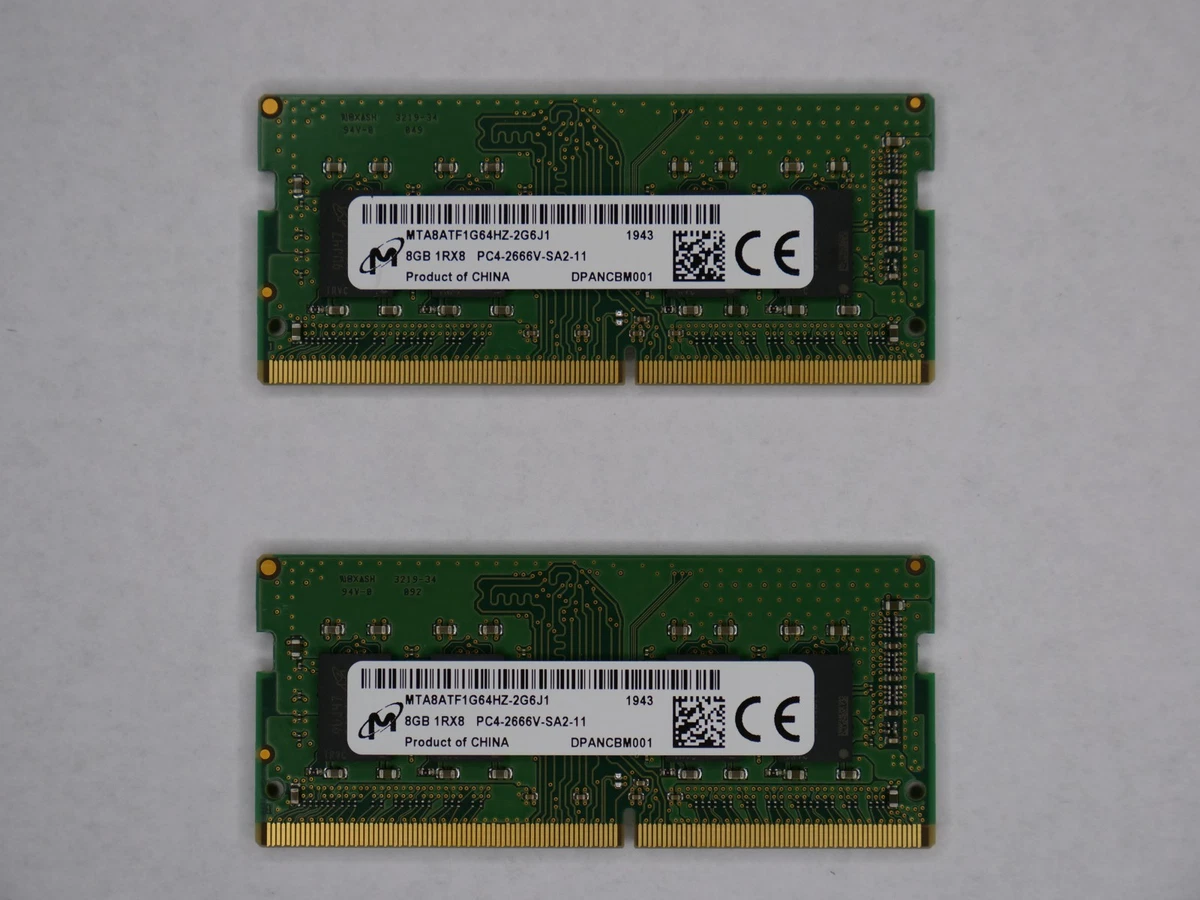 Micron DDR4 SDRAM 16 GB Total Capacity Memory (RAM) for sale | eBay
