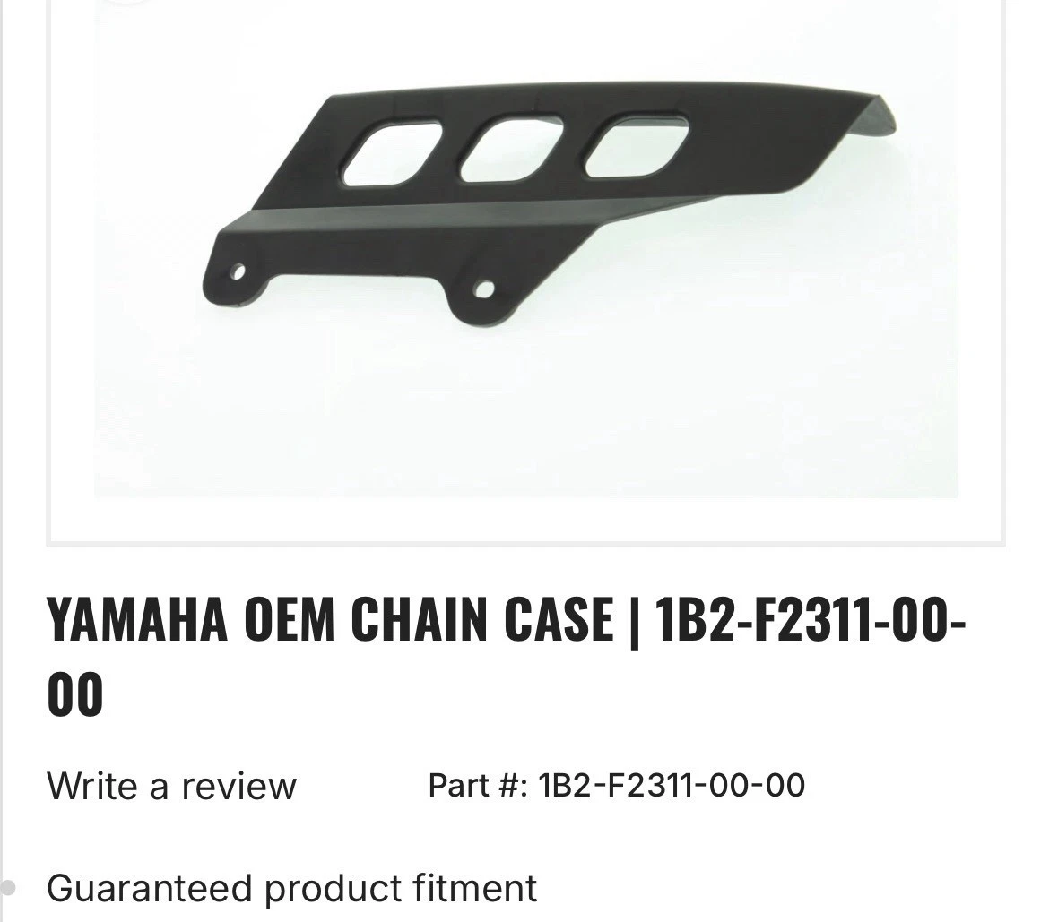00-23 Yamaha TTR125 TTR 125 OEM Brand New Rear Chain Guide Guard Cover Swingarm