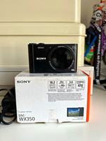 Sony Cyber-shot DSC-WX350 18.2MP Compact Camera Black 20x Zoom CMOS - New ✅
