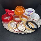 Lot of 18 Vintage Plastic Bracelets Costume Jewelry Mixed Sizes Styles & Colors