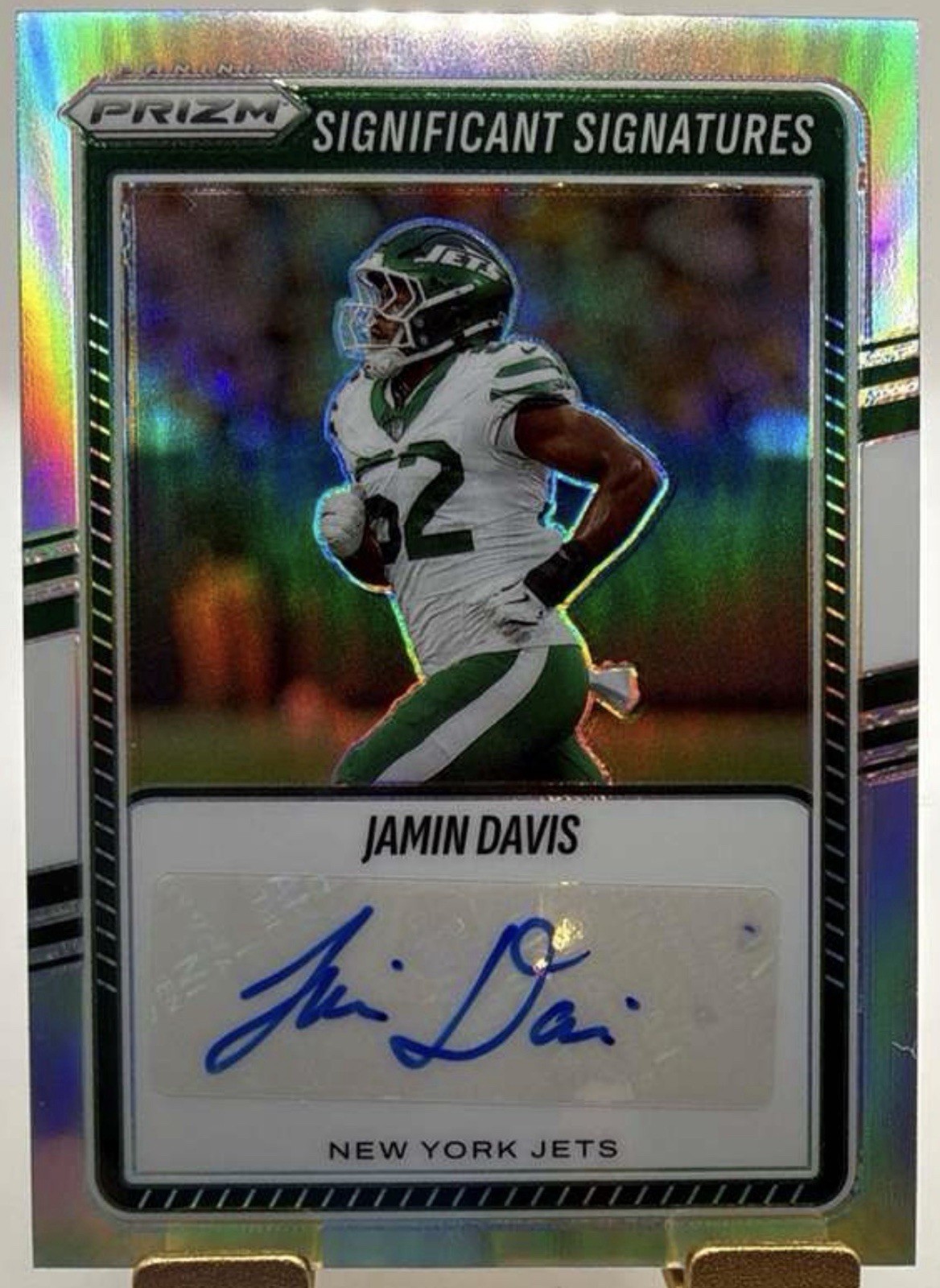 2025 Panini Prizm Significant Signatures Jamin Davis #SSI-JDS (AU) New York Jets