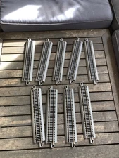 HO Gauge Bachmann EZ Track Nickel Silver 9" Straight - 9 Pieces Used