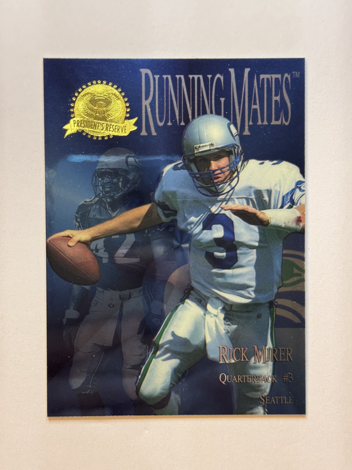 1996 Collector's Edge President's Reserve #RM12 Mirer/Warren Running Mates /2000