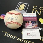 Jeff Bagwell Autographed Vintage National League Baseball Hall Of Fame 2017 JSA