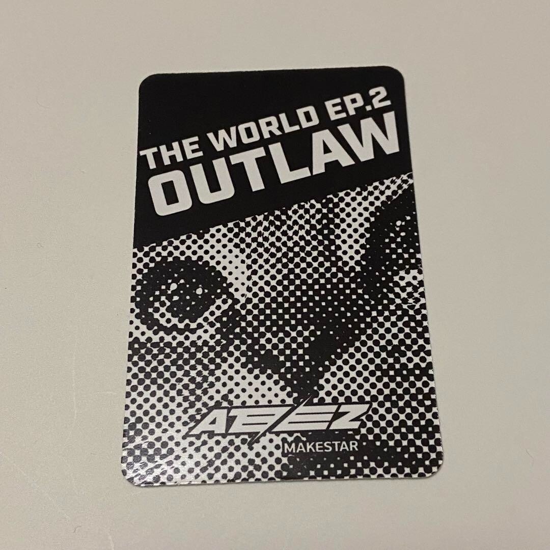 ATEEZ THE WORLD EP2 OUTLAW MINGI Photo Card Cat ear ver Set
