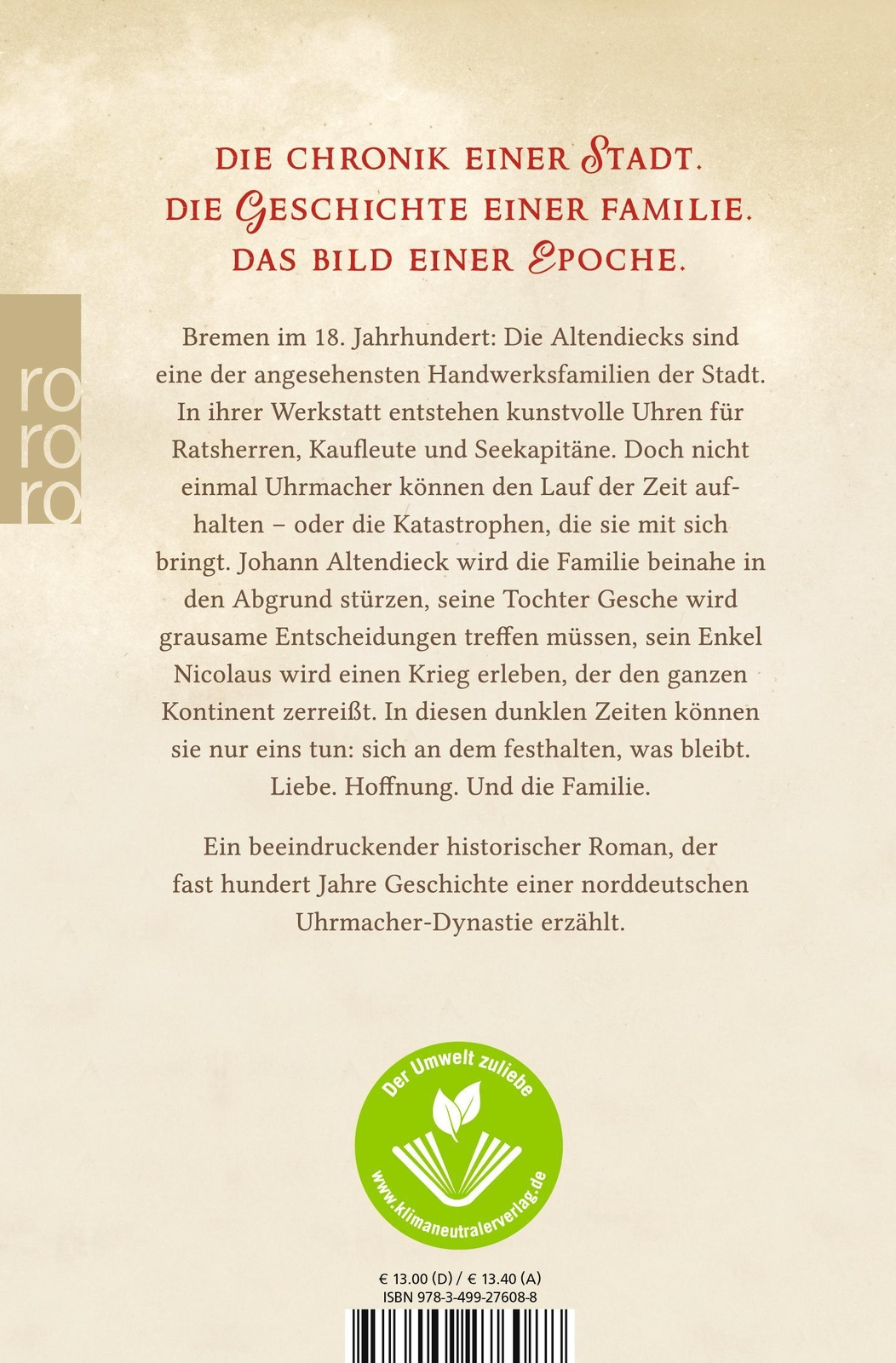 Thumbnail - Das Erbe Der Altendiecks Eine Uhrmacher-saga Hendrik Lambertus