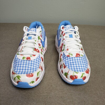 Nike Air Max Excee White Blue Plaid Cherry Picnic Womens 6.5 / Kid