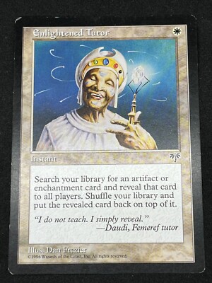 Magic the Gathering MTG Enlightened Tutor White Mirage Uncommon