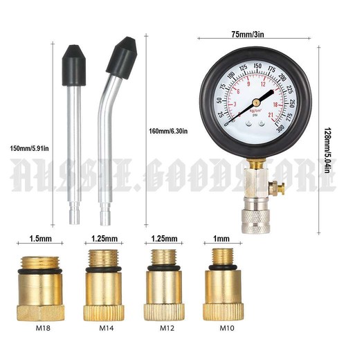 Compression Test Engine Petrol Tester Kit Set FOR Automotive Car Brass Tool AU - Picture 4 of 12