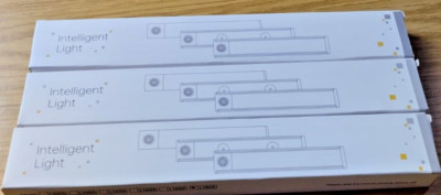 3x Schrankleuchten mit Bewegungsmelder USB wiederaufladbar batteriebetrieben - VERKAUF WIE ABGEBILDET