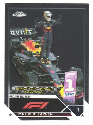 2023 Topps Chrome Formula 1  F1 Formel 1 Red Bull Racing Max Verstappen