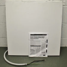 Dayton Electric Radiant Ceiling Heater 54UD16, 240V AC, 1PH, 375W, White, Drop