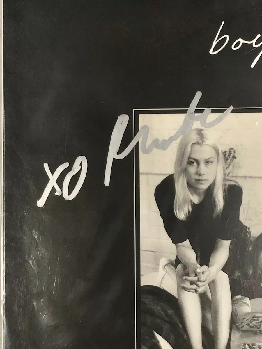 PHOEBE BRIDGERS SIGNED X2 PUNISHER VINYL LYRIC BOOK JSA COA UFO