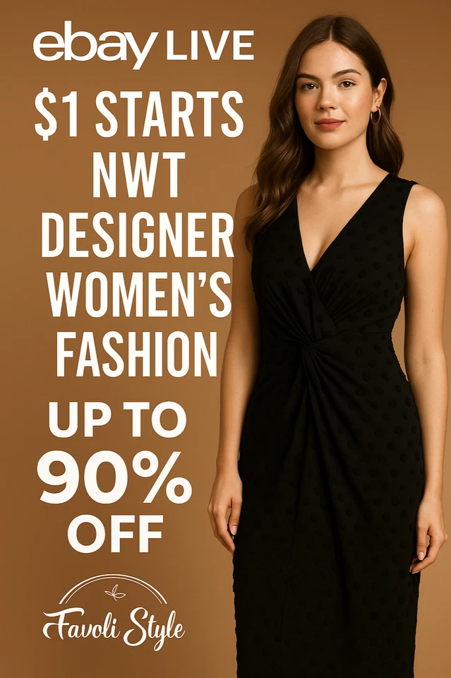 Designer Deals 💃 NWT Fashion up to 90% OFF – Live on eBay!