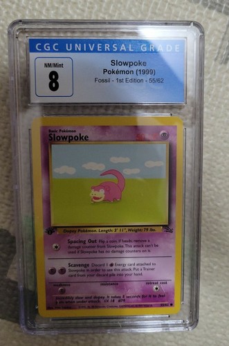 Slowpoke (1st Edition) graded CGC 8 for sale on eBay