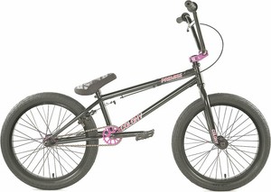 black and pink bmx