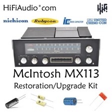McIntosh MX113 tuner restoration recap repair upgrade rebuild kit capacitor
