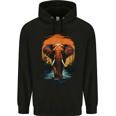 Elephant Sunset Kinder Kids Hoodie