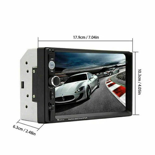AUX Car MP5 Player 7" Double 2DIN Bluetooth Touch Screen Stereo Radio USB Camera - Picture 9 of 12