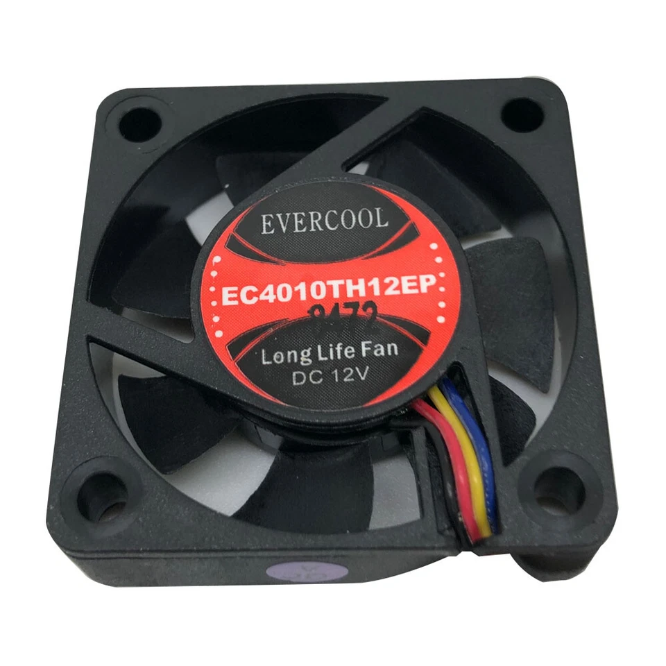 Evercool 40mm 4cm 40 x 10mm PWM 12 Volt PC case Fan EC4010TH12EP