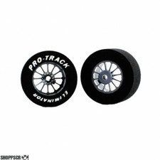 Pro Track Turbine 1-1/16 x .500 Gray Drag Rear Wheels for 3/32 axle