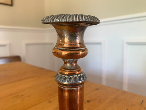 Old Sheffield Plate Telescopic Candlesticks Candle Stick Holders, GEORGIAN c1820 - Picture 13 of 24