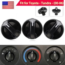 3PCS AC Climate Control Knob Air Switch For 2000-2006 Toyota Tundra 559050C010