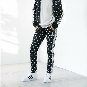 Adidas polka dot tracksuit with black and white polka dots size M | eBay