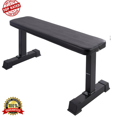 Flat Weight Bench Durable Steel Frame Workout Equipment 700 Lb Capacity Durable