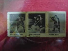 Lot of 3 Rare 1950 Hockey Strip Card Gordie Drillon Joe Carveth Frank Bull
