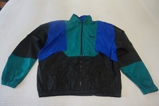 DISCUS ATHLETIC SHELL SUIT JACKET VINTAGE TRACK JACKET 80S 90S FESTIVAL BLACK BL