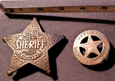 Lincoln County Sheriff & Official Brothel Inspector, Replica Badges - Quality!!
