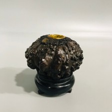 Collectible Chinese old natural gourd gilt made old gourd pen wash decoration