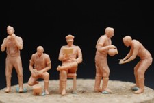 1/72 World War II German Army Officers life Scenes 5pcs Soldier Military Model