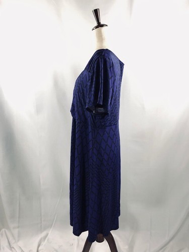 LucieLu Women's Pullover Lined Short Sleeve Purple Flattering Dress Size:3X EUC! - Picture 8 of 11