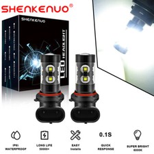 2pc 6000K White 9006 LED Fog Lights Bulbs for BMW E60 525i 530i M5 Alpina B7