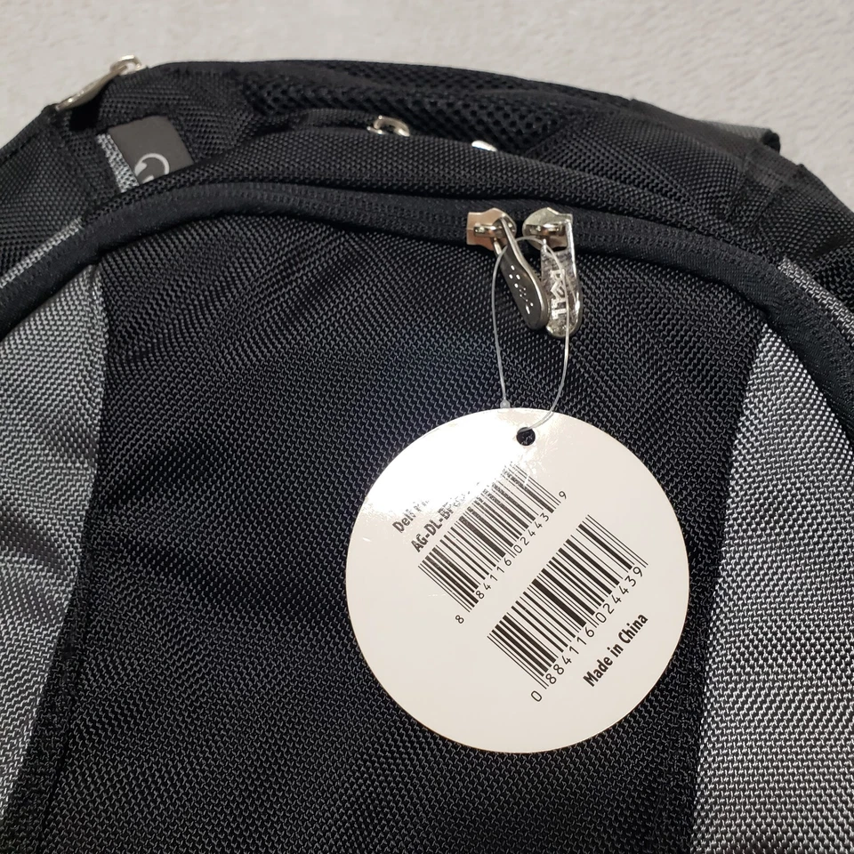 Mochila para juegos DELL grande de alta resistencia para computadora portátil de 16" negra gris Foto 3 de 4