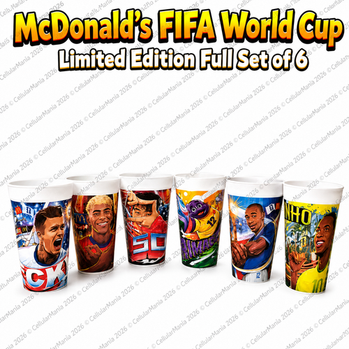 McDonald's Full Set of 6 Cups NEW FIFA World Cup 2026 Sealed Ronaldinho