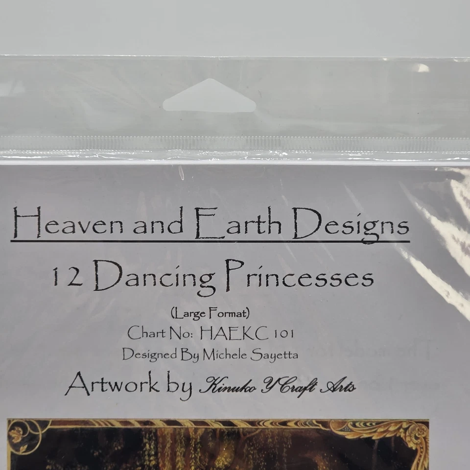 Heaven and Earth Designs 12 Dancing Princesses Cross Stitch Pattern Large Format - Image 4 of 4