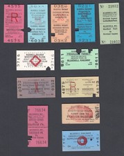 TWELVE Train Rail Transport Tickets Bluebell Railway