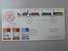 GB FDC 1975 Railways Festiniog Railway letter fee & Cancel Stockton & Darlington
