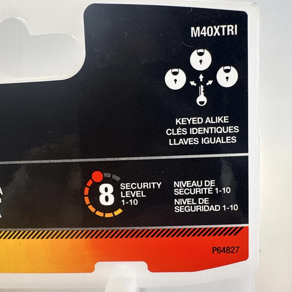 MASTER LOCK Shrouded Padlock 3 Pack Heavy Duty Keyed Alike - Image 3 of 4