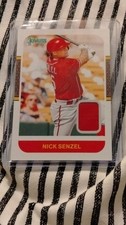 Panini 2021 Donruss Retro 1987 Materials Memorabilia #87M-NS Nick Senzel Reds