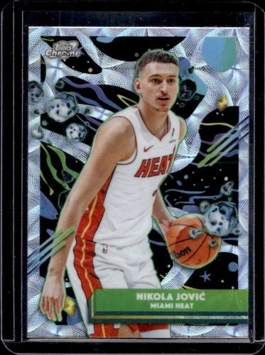 2025-26 Topps Cosmic Chrome Nikola Jovic Nucleus Refractor #101 Heat