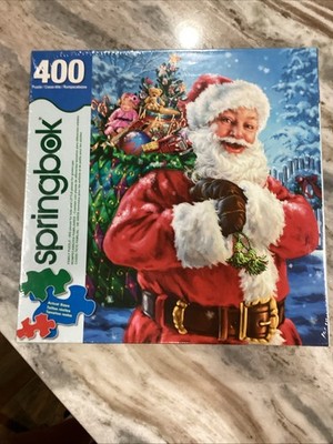 Springbok FAMILY Jigsaw  Puzzle  - SANTA'S MAGIC BAG - NEW SEALED - 400 pieces