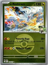 N's Reshiram (Energy Symbol Pattern) 154/217 Ascended Heroes Reverse Holo